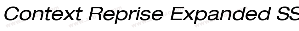 Context Reprise Expanded SSi Bold Expanded Italic字体转换